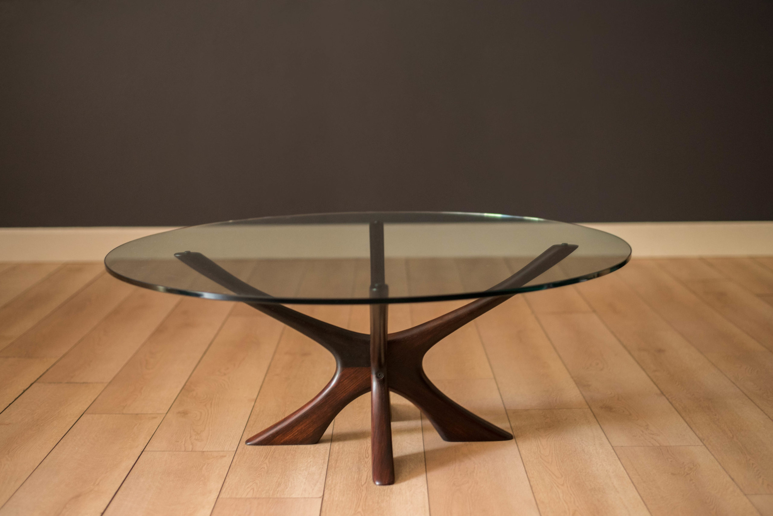 Illum wikkelso Denmark glass top table