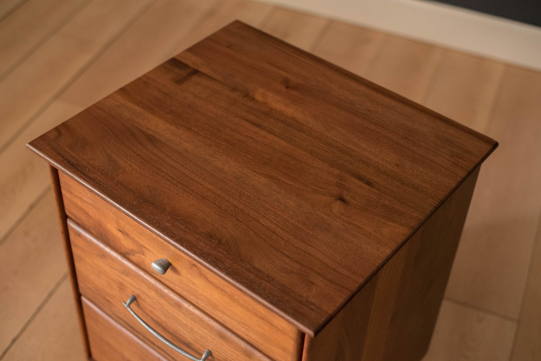 Vintage Pair of Solid Walnut Nightstands by AceHi Mid Century Maddist