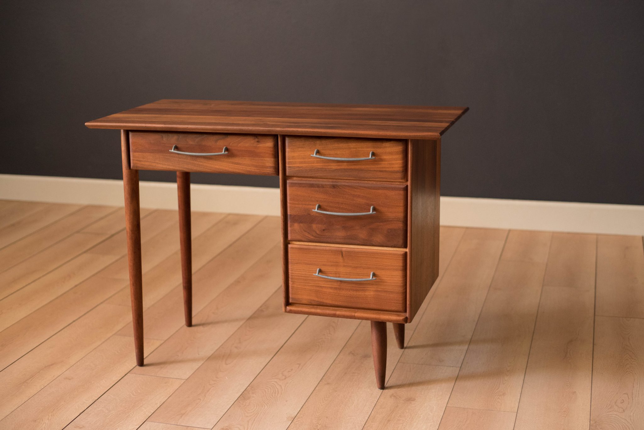 Vintage Walnut Office Desk by AceHi Mid Century Maddist