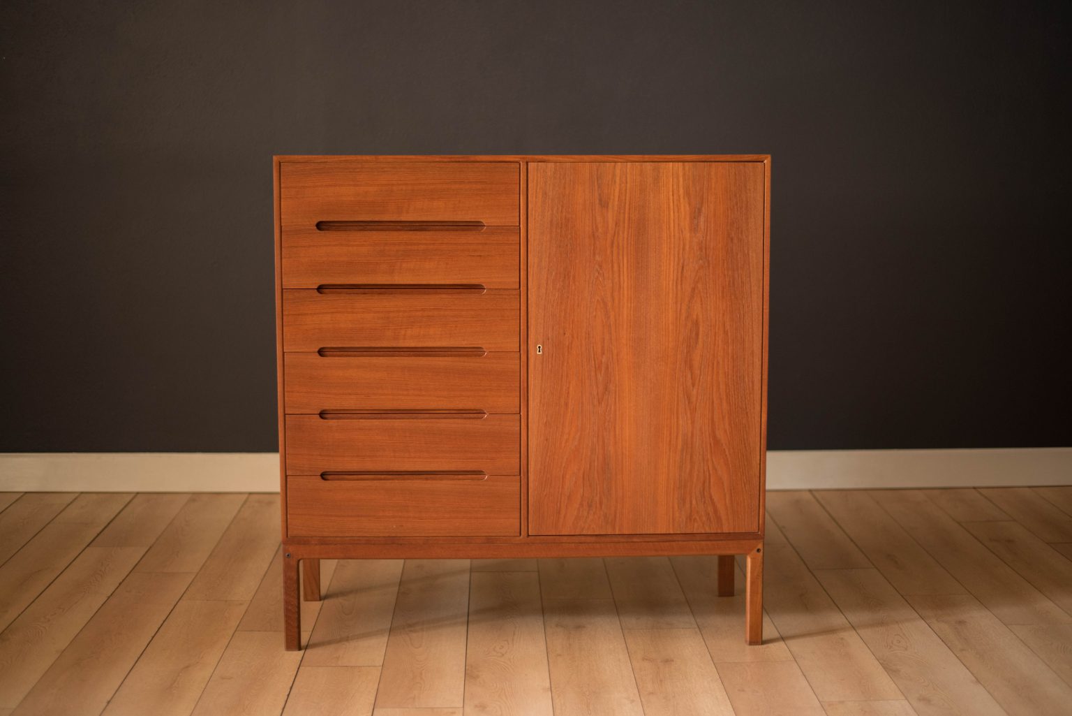 Vintage Danish Teak Gentleman's Dresser Chest by Arne Wahl Iversen