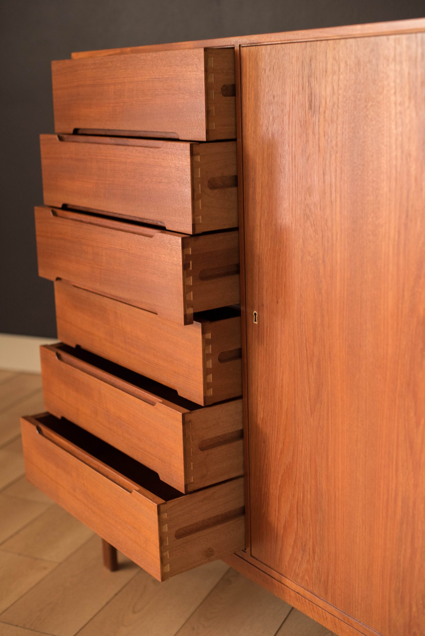 Vintage Danish Teak Gentleman's Dresser Chest by Arne Wahl Iversen