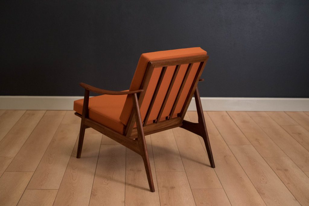 Vintage Scandinavian Teak Lounge Chair Mid Century Maddist