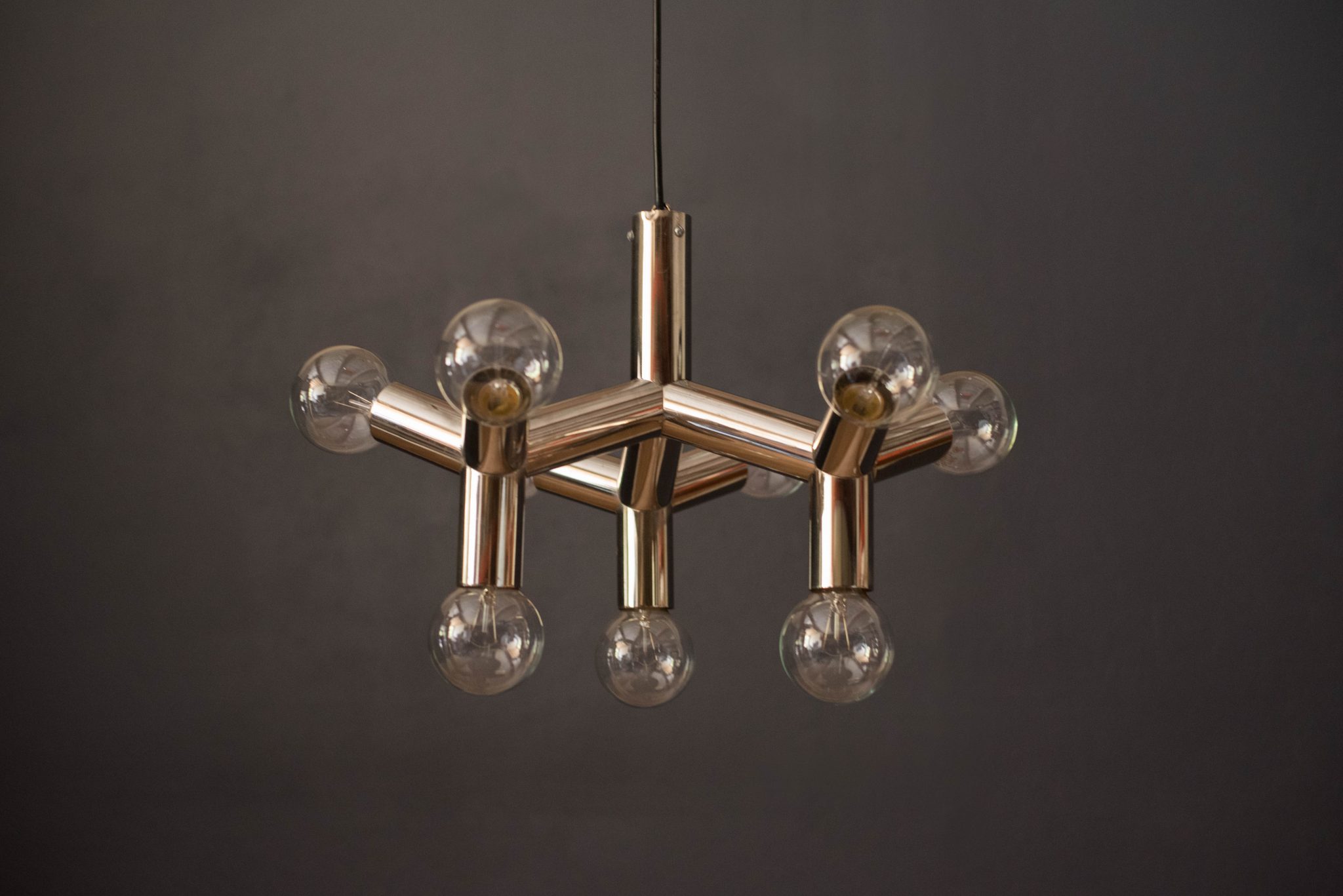 Mid Century Modern Globe Chandelier Chrome Pendant Mid Century Maddist