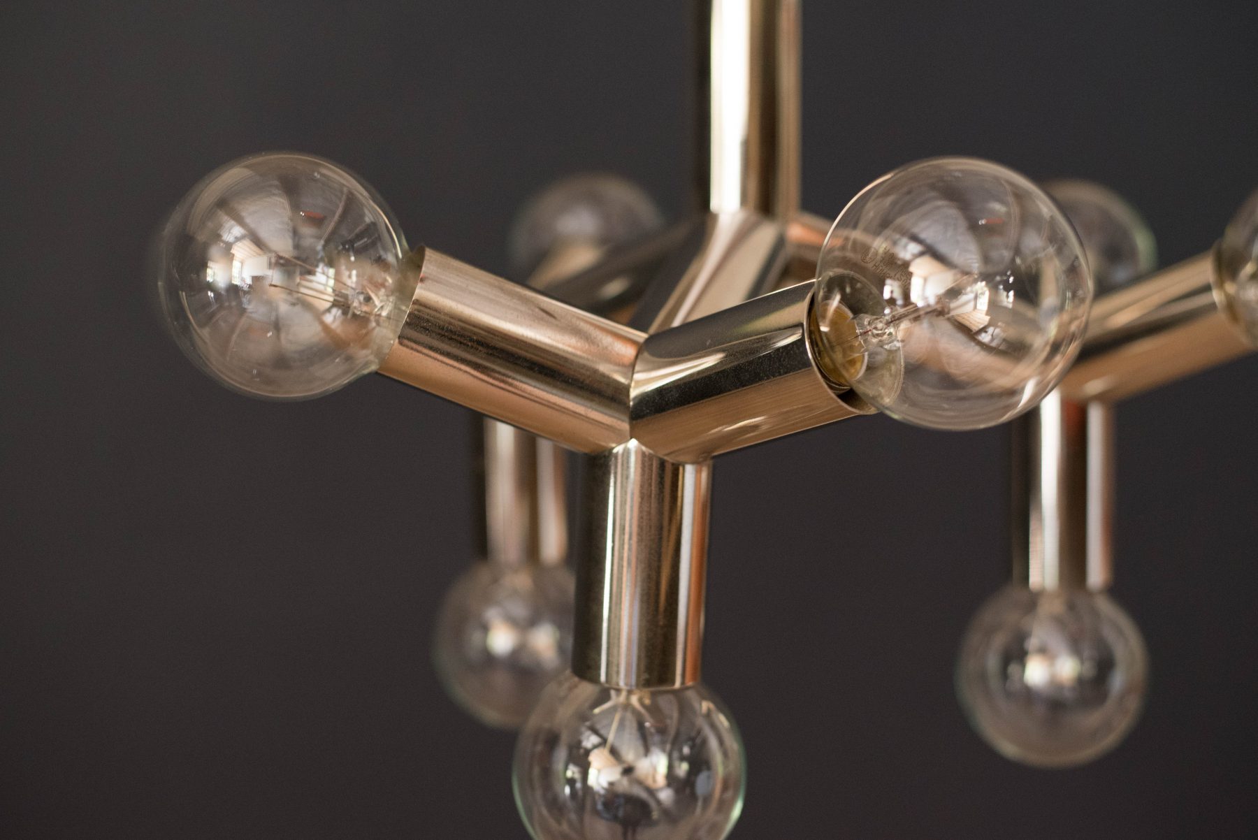 Mid Century Modern Globe Chandelier Chrome Pendant Mid Century Maddist