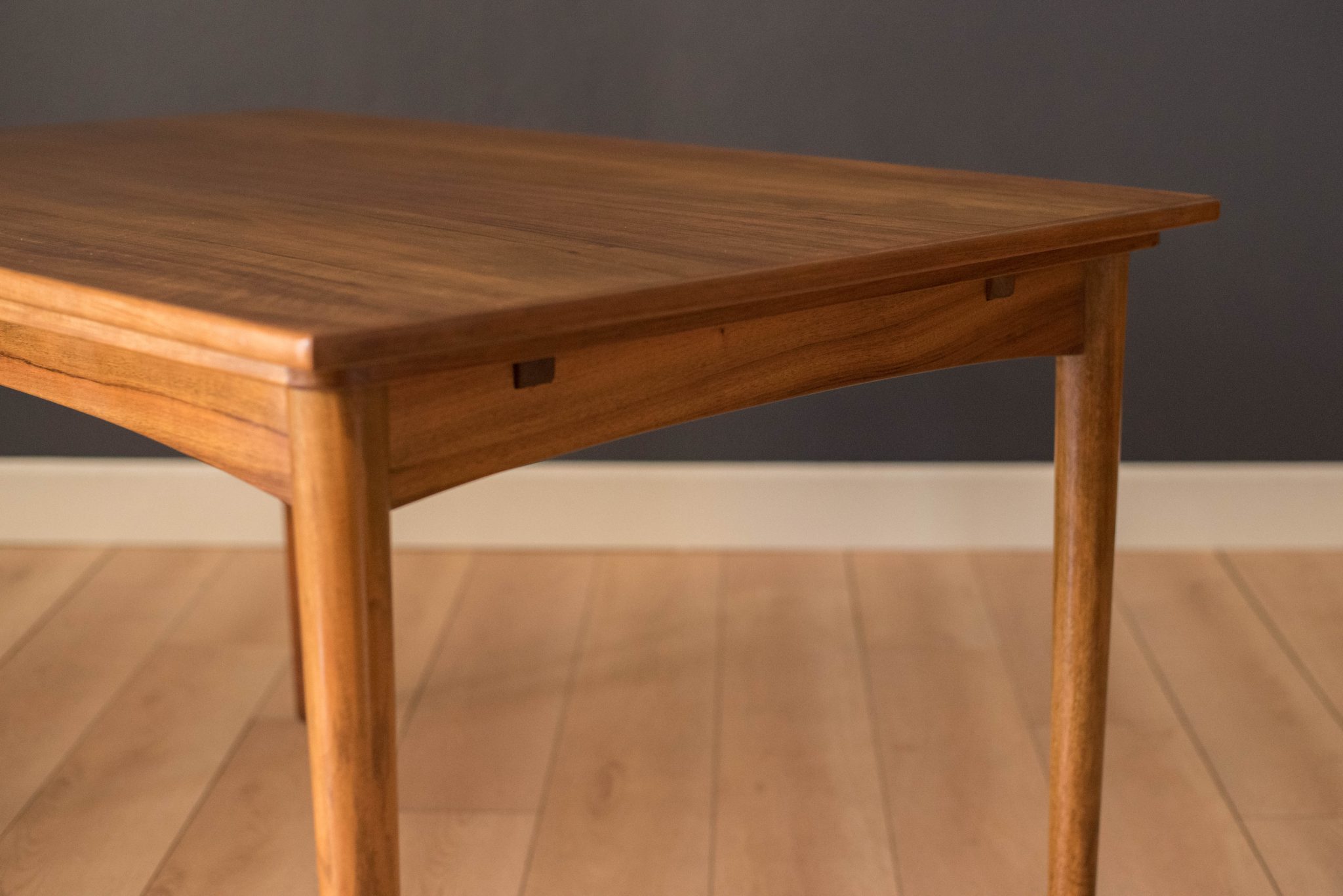 Antique Walnut Round Dining Room Table