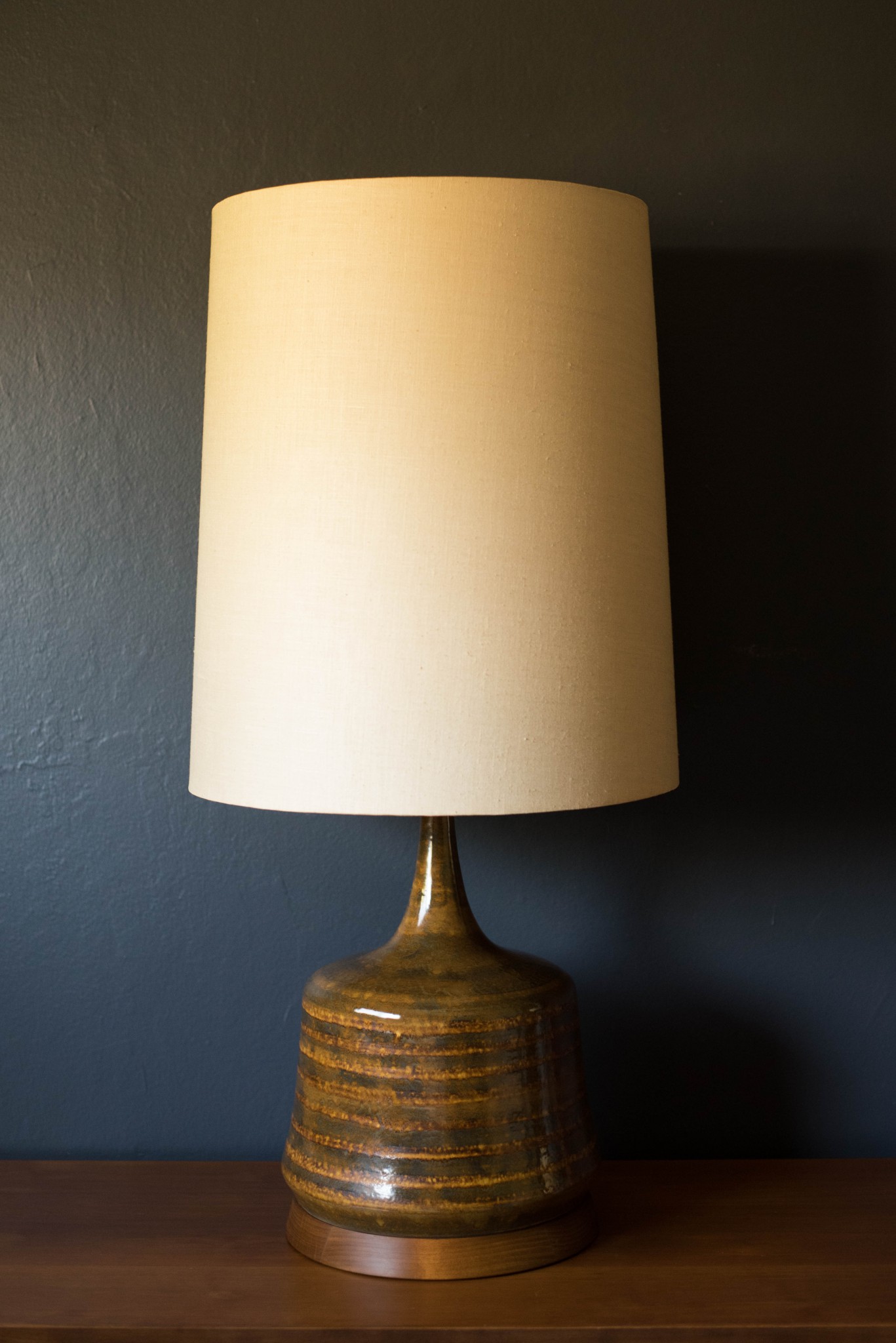 MidCentury Ceramic Pottery Lamp Mid Century Maddist