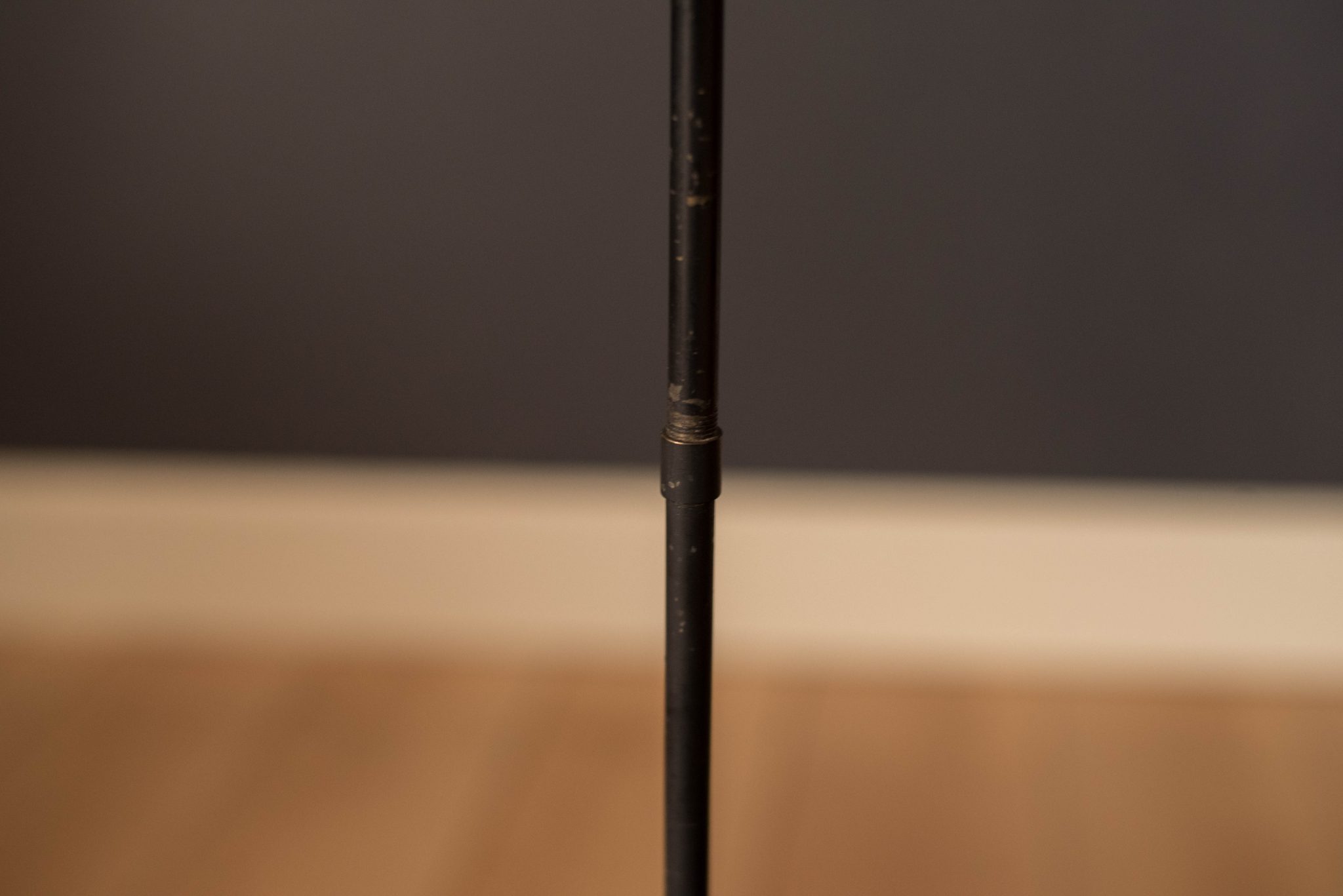 Vintage Blush Pink Dome Glass Pendant Fixture Mid Century Maddist