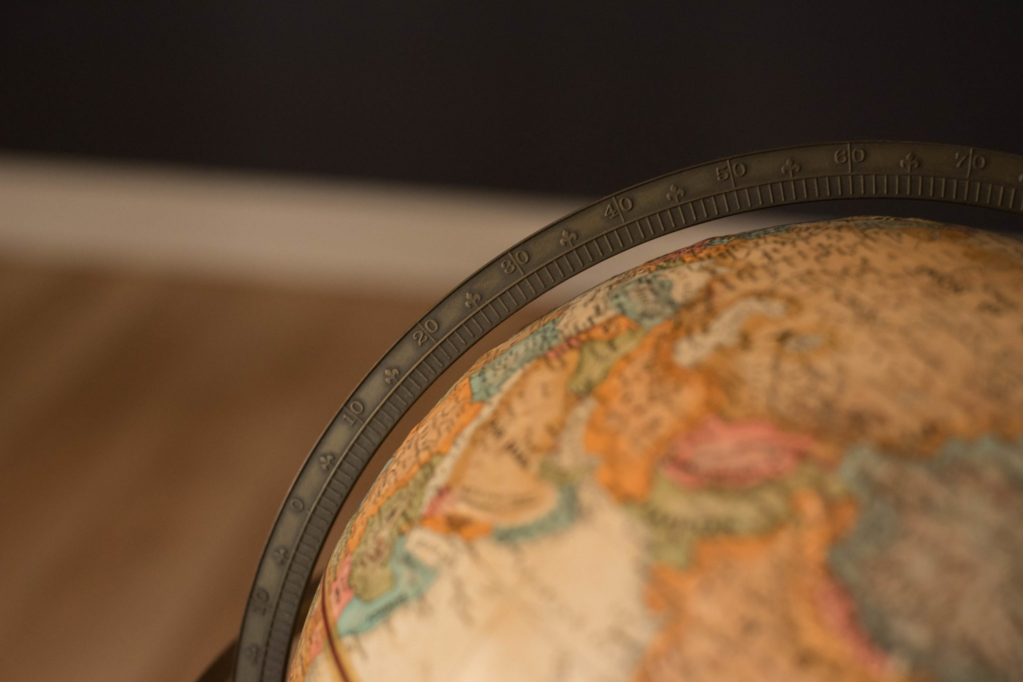 Mid Century Modern 1970s Rotating Replogle World Globe with Brass Floor ...