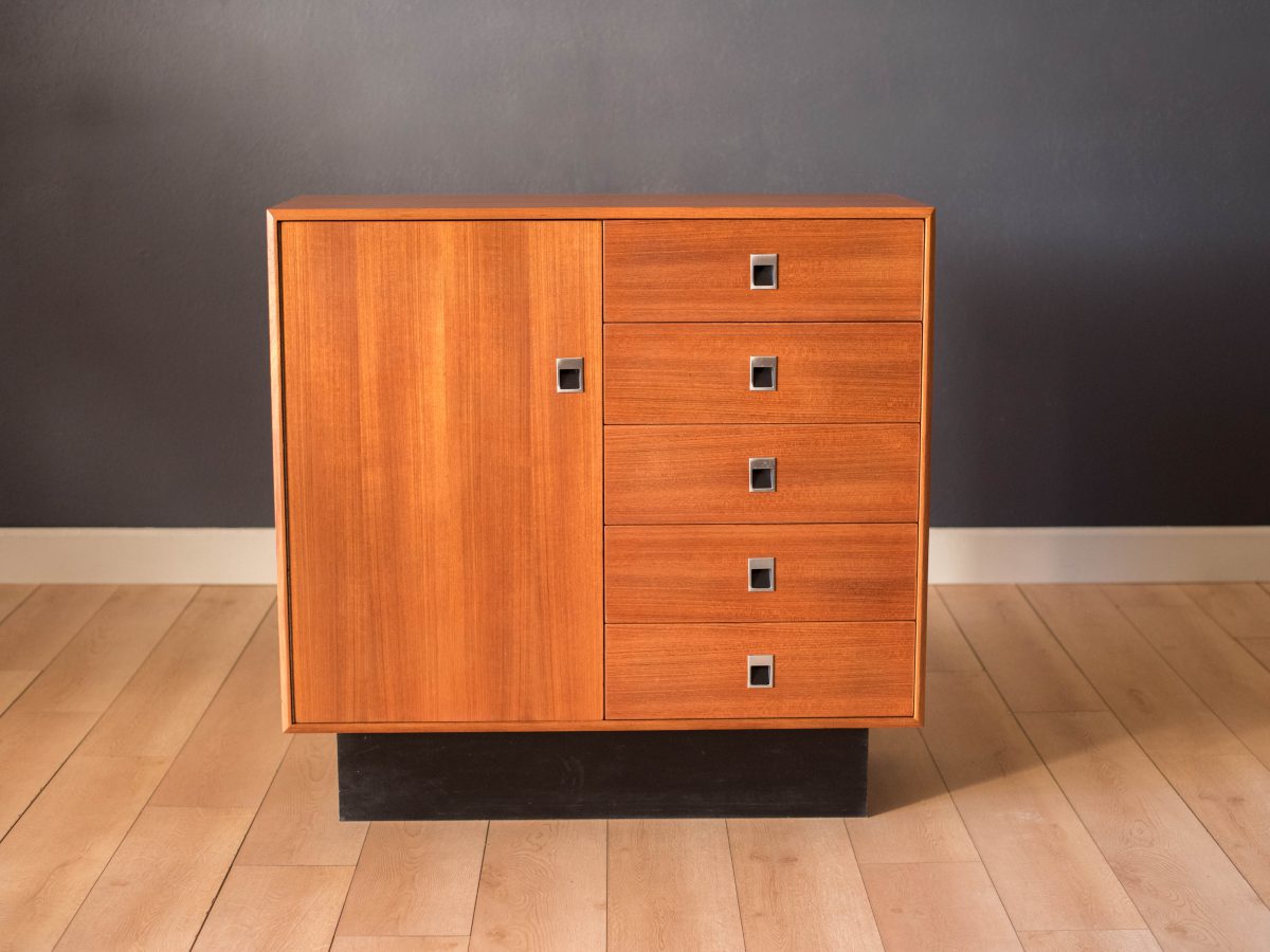 Danish Modern Teak Wardrobe Dresser Chest by Arne Vodder for Sibast Møbler - Mid Maddist