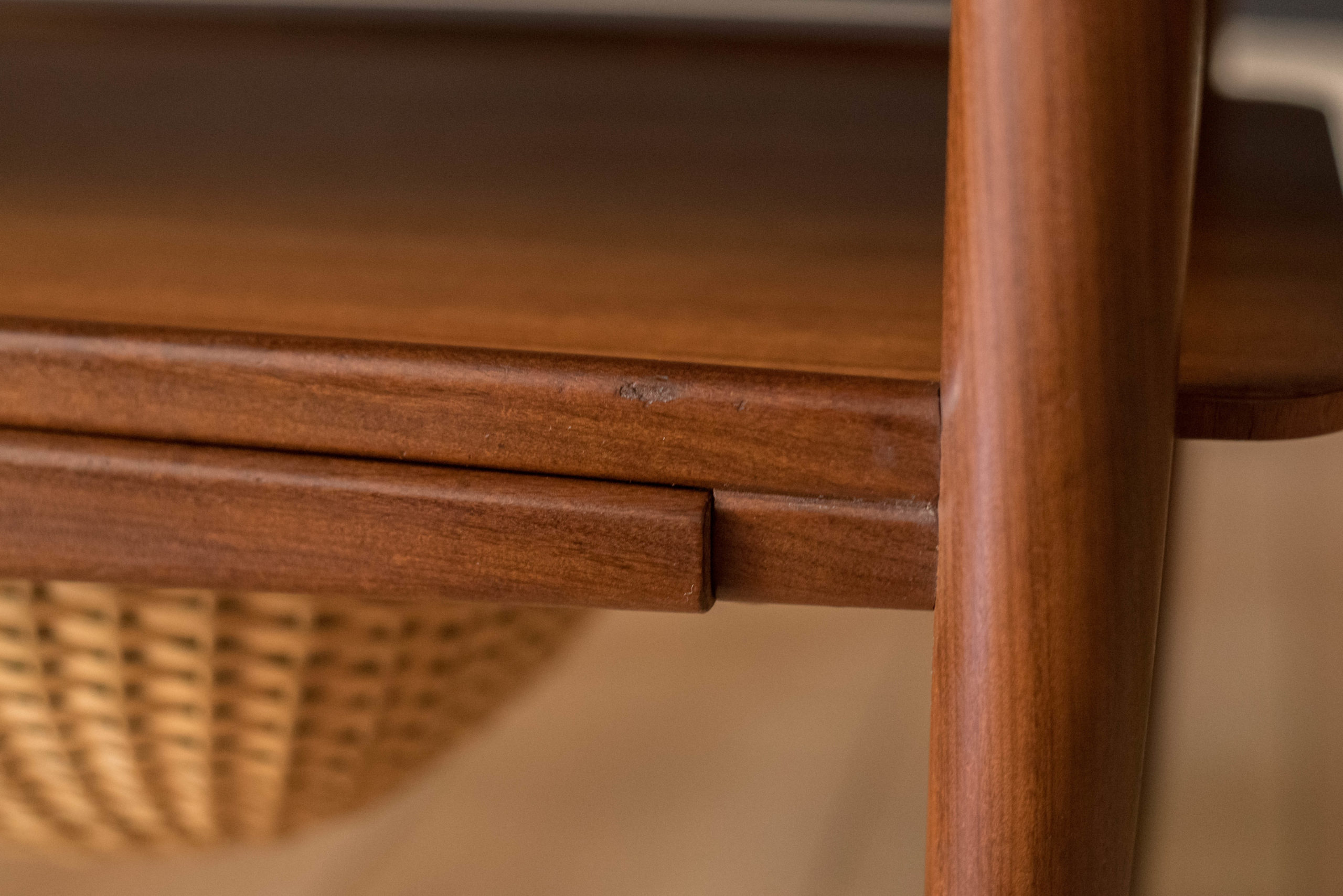 Vintage Danish Teak Expandable DropLeaf Sewing End Table Mid Century