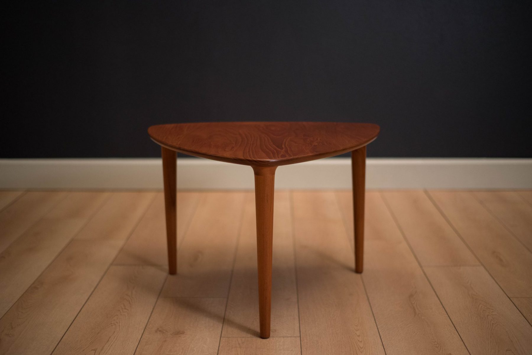 Mid Century Teak Side Table by Gustav Bahus Mid Century Maddist