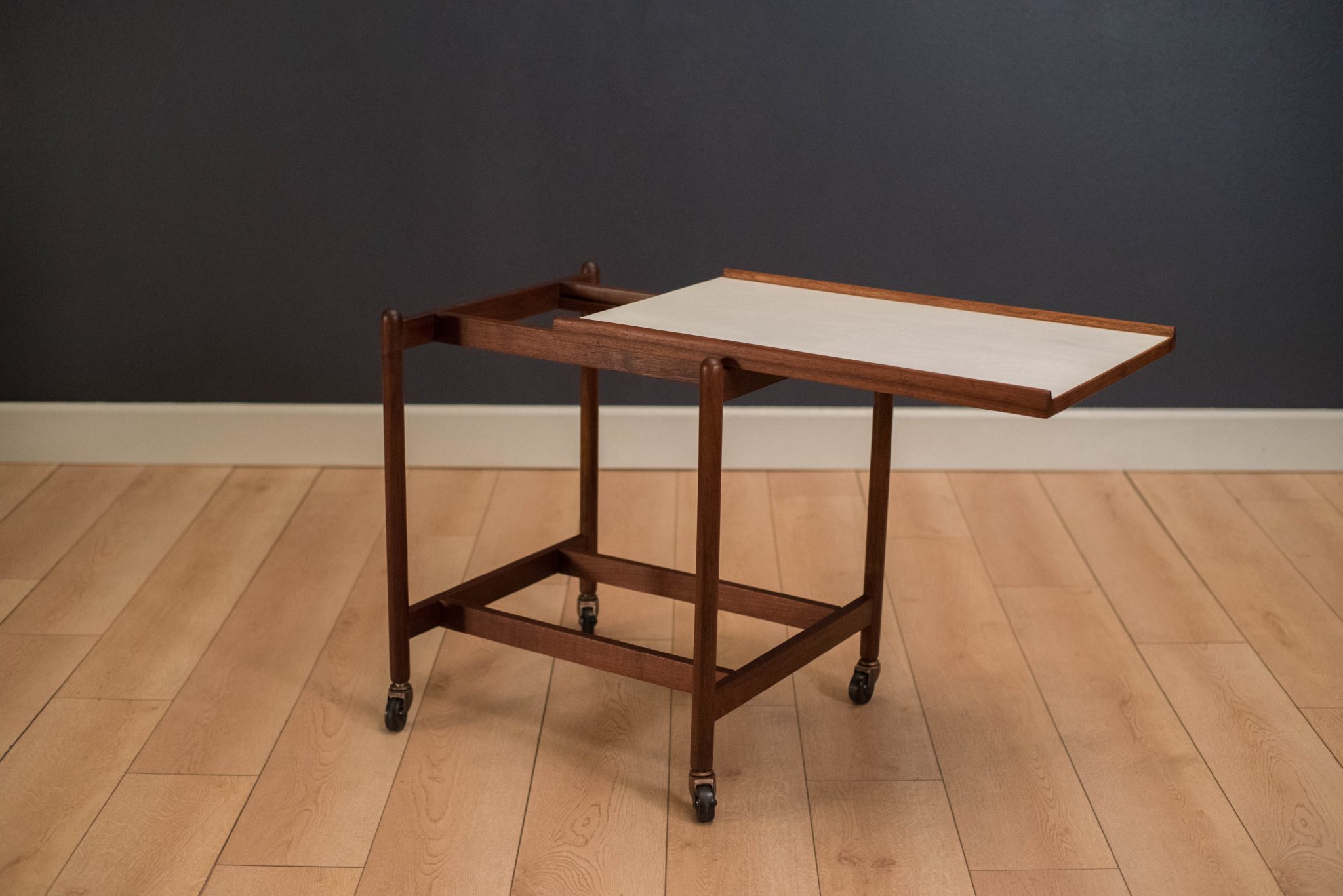 Mid Century Walnut Bar Cart Mid Century Maddist