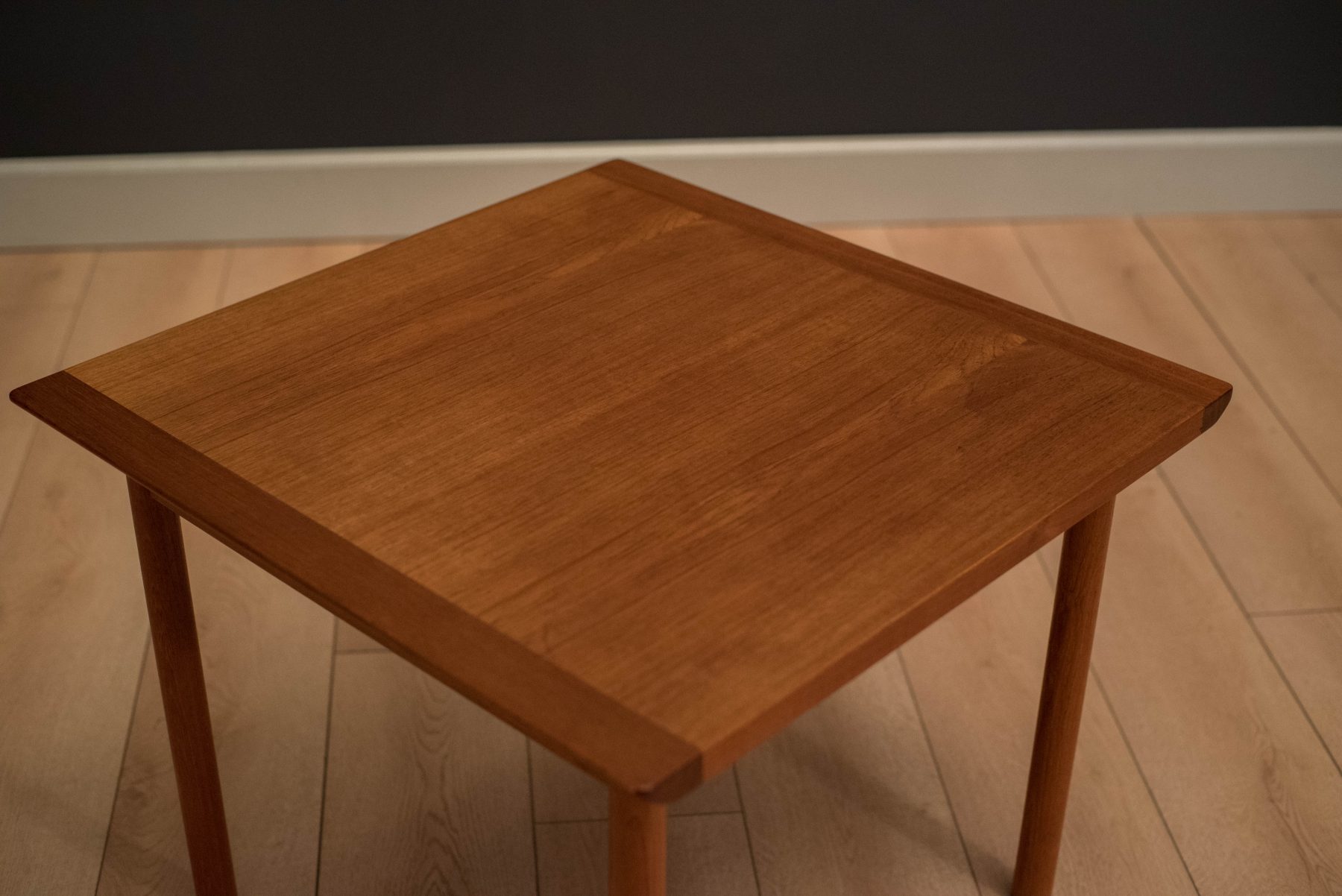 Vintage Scandinavian Teak Side Table by Westnofa - Mid Century Maddist